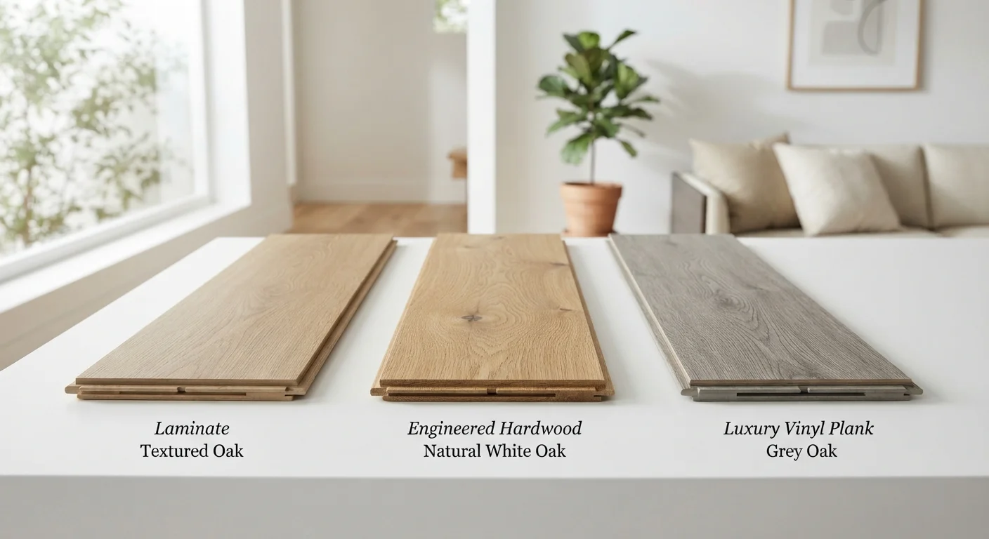 Laminate, Hardwood, and Vinyl Plank Flooring Compared