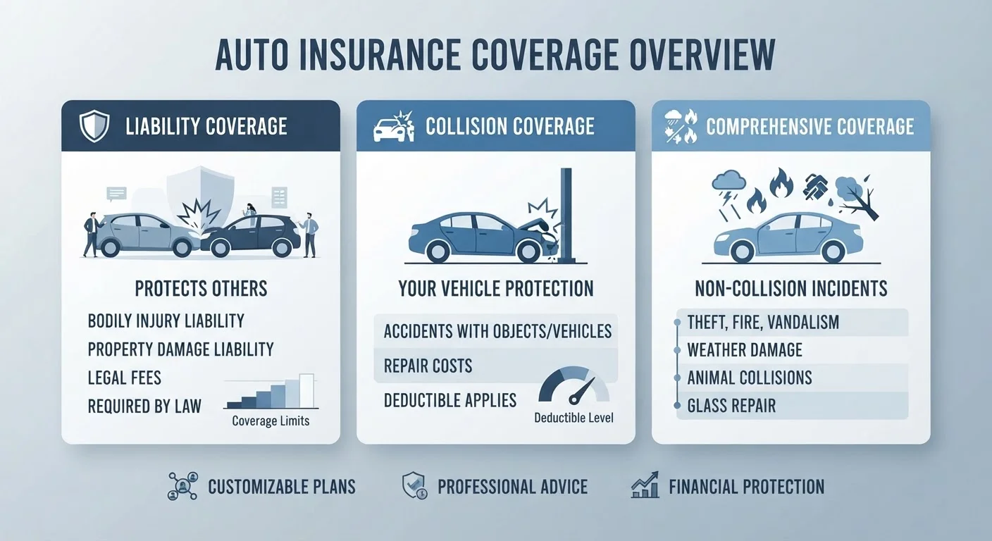 Liability, Collision, and Comprehensive: What Each Coverage Actually Covers