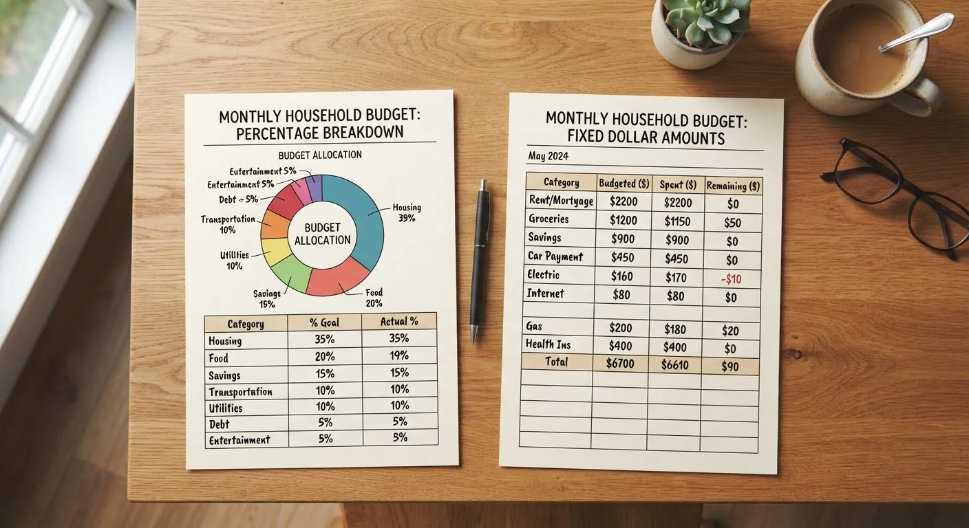 Percentage-Based Budgeting vs. Fixed-Amount Budgeting: Which Structure Fits Your Household?