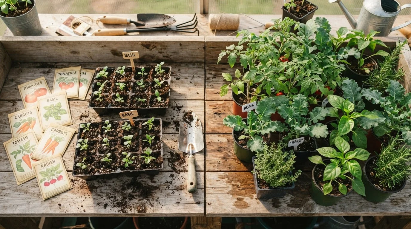 Starting a Garden From Seed vs. Buying Transplants