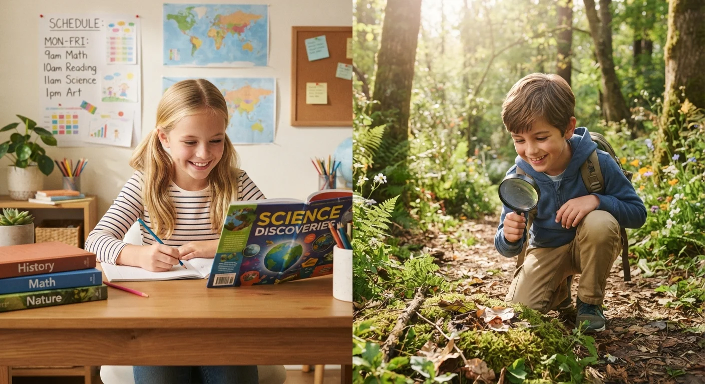 Structured Homeschooling vs. Relaxed Unschooling: A Side-by-Side Look
